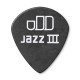 482R1.00 Tortex Pitch Black Jazz III Медиаторы 72шт, толщина 1мм, Dunlop
