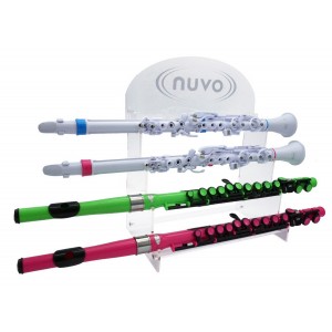 NUVO Acrylic Retail Display Horizontal (4 x Flute/Clarineo) Акриловый дисплей (4 шт. Флейта/кларнет)