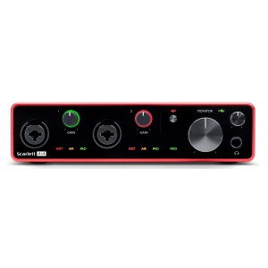 FOCUSRITE Scarlett 4i4 3rd Gen аудио интерфейс USB, 4 входа/4 выхода