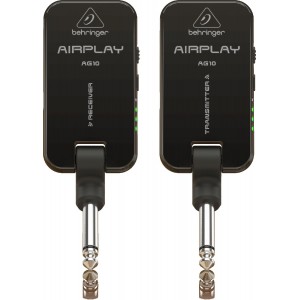 BEHRINGER AIRPLAY GUITAR ULG10 цифровая инструментальная радиосистема Jack TS, 2,4 GHz, до 30 м, до 6,5 ч., 5мс, 4 канала, USB