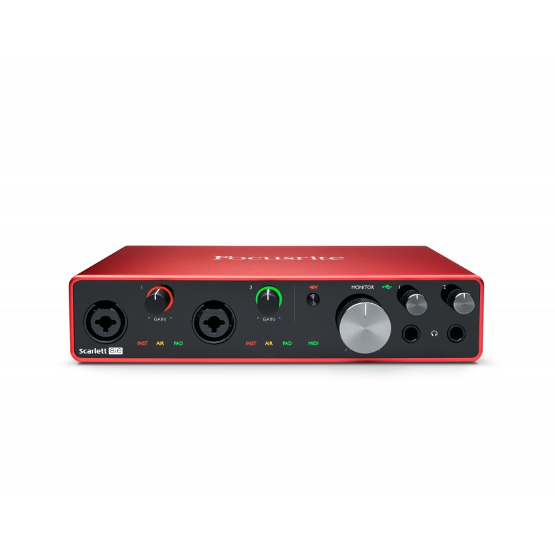 FOCUSRITE Scarlett 8i6 3rd Gen аудио интерфейс USB, 8 входов/6 выходов