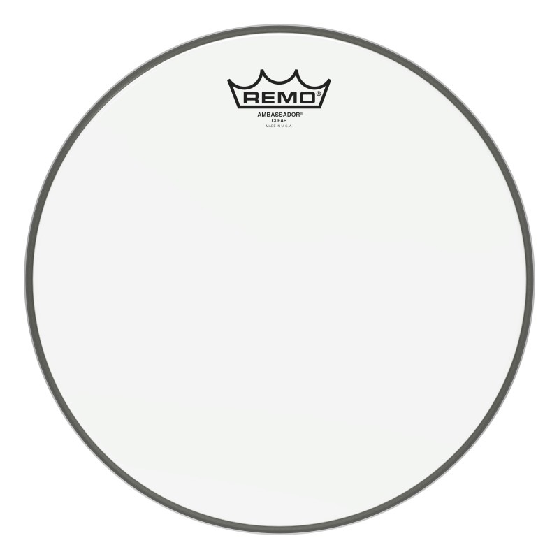 REMO BA-0312-00- AMBASSADOR 12" CLEAR однослойный прозрачный пластик