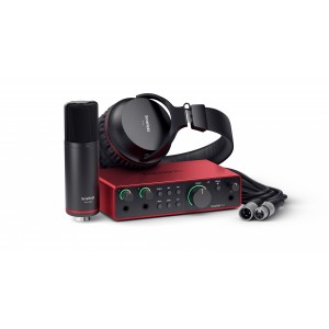 FOCUSRITE Scarlett 2i2 Studio 4th Gen студийный комплект (Scarlett 2i2 4th Gen, наушники, микрофон, ПО, микрофонный кабель)