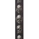 50AL01 Alchemy Gothic Ремень для гитары, рисунок «Muted Skulls», Planet Waves