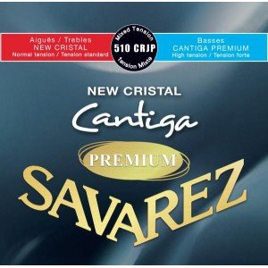 510CRJP New Cristal Cantiga Premium Комплект струн для классической гитары, смешанное нат., Savarez