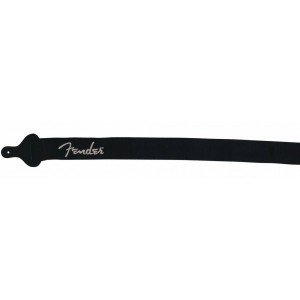 FENDER BLACK STRAP/GREY LOGO ремень для гитары, нейлон, цвет черный, серый логотип FENDER BLACK STRAP/GREY LOGO ремень для гитары, нейлон, цвет черный, серый логотип