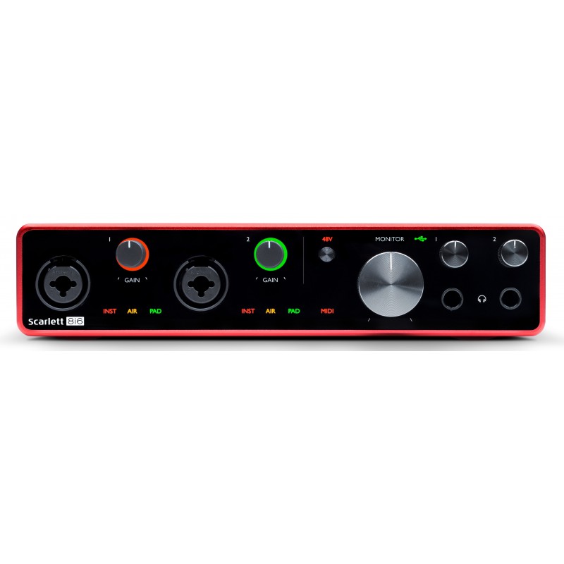 FOCUSRITE Scarlett 8i6 3rd Gen аудио интерфейс USB, 8 входов/6 выходов