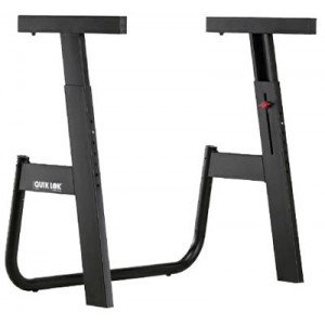 QUIK LOK M91 Monolith стойка-стол для клавишных, д 85 см, ш. 37 см, в. 66-91 см, нагрузка до 90 кг, складная, чёрная