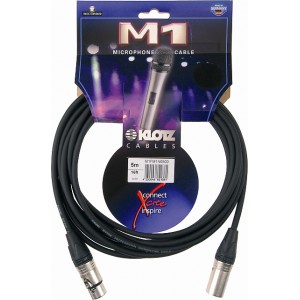 KLOTZ M1FM1N0500 готовый микрофонный кабель MY206, длина 5м, XLR/F Neutrik, металл - XLR/M Neutrik, металл