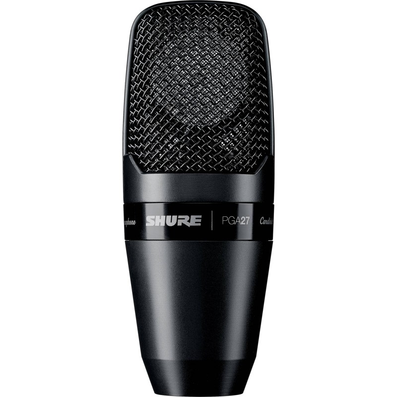 SHURE PGA27 кардиоидный конденсаторный микрофон c большой диафрагмой, аттенюатор -20дБ, крепление на стойку в комплекте