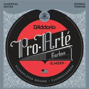 D'ADDARIO EJ45FF PRO-ARTE CARBON, DYNACORE BASSES, NORMAL TENSION струны для классической гитары, нормальное натяжение..