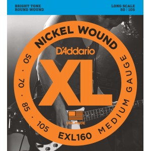 D"ADDARIO EXL160 Nickel Wound Bass, Medium, 50-105, Long Scale
