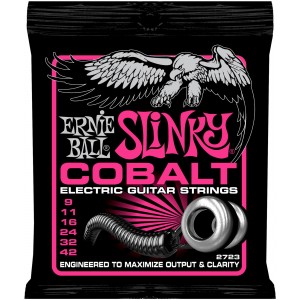 ERNIE BALL 2723 Super Slinky Cobalt Electric Guitar Strings - 9-42 Gauge