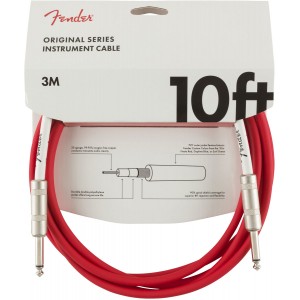 FENDER 10" Original INST CABLE Fiesta Red