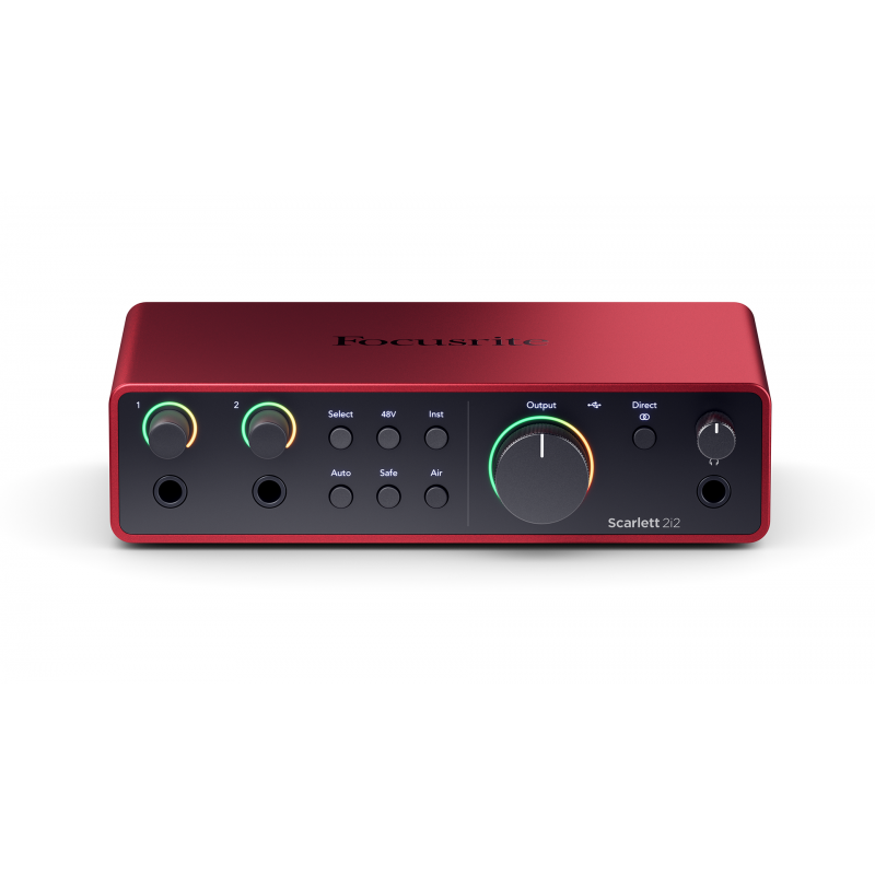 FOCUSRITE Scarlett 2i2 4th Gen аудио интерфейс USB, 2 входа/2 выхода