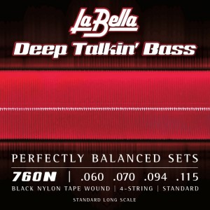 760N Комплект струн для бас-гитары с нейлоном 060-115 La Bella