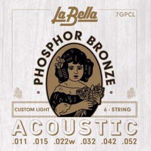 7GPCL-BULK-24 Струны для акустической гитары, 24 комплекта, ф.бронза, 11-52, La Bella 7GPCL-BULK-24 Струны для акустической гитары, 24 комплекта, ф.бронза, 11-52, La Bella