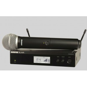 SHURE BLX24RE/PG58 M17 662-686 MHz радиосистема вокальная с ручным передатчиком PG58. Кронштейны для крепления в рэк в комплекте