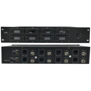 8000C-6D2H Беспроводная конференц-система, 6 настольных и 2 ручных микрофона (2 коробки), LAudio