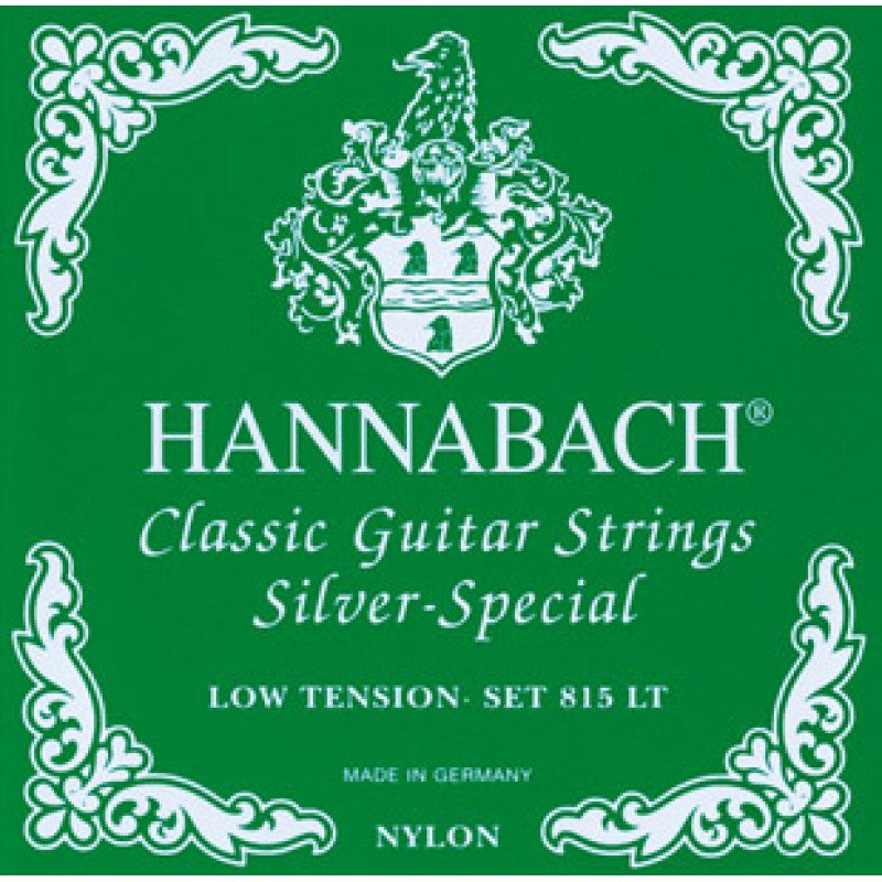 815LT Green SILVER SPECIAL Комплект струн для классической гитары нейлон/посеребренные Hannabach