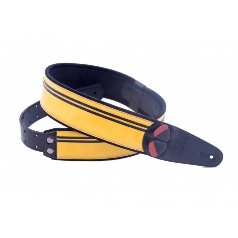 8401070110033 Mojo Race Yellow Ремень для гитары, RightOn Straps 8401070110033 Mojo Race Yellow Ремень для гитары, RightOn Straps