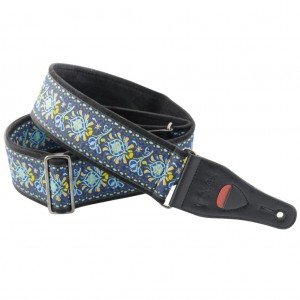 8419612000339 Standard Plus Woodstock II Blue Ремень для гитары, RightOn Straps 8419612000339 Standard Plus Woodstock II Blue Ремень для гитары, RightOn Straps
