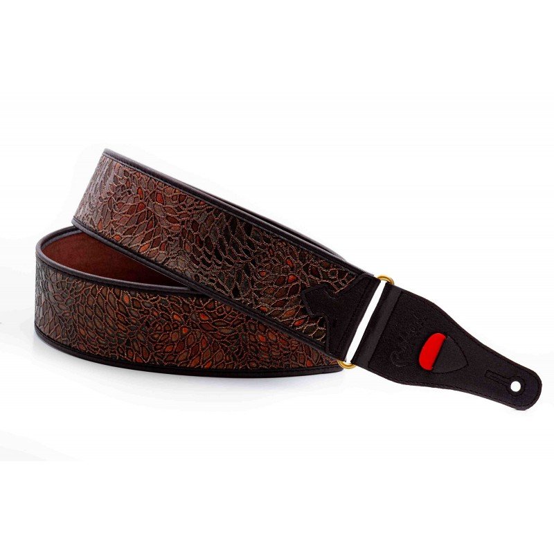 8419612000803 Talisman Alien Brown Ремень для гитары, текстиль/синтетика, коричневый, RightOn Straps