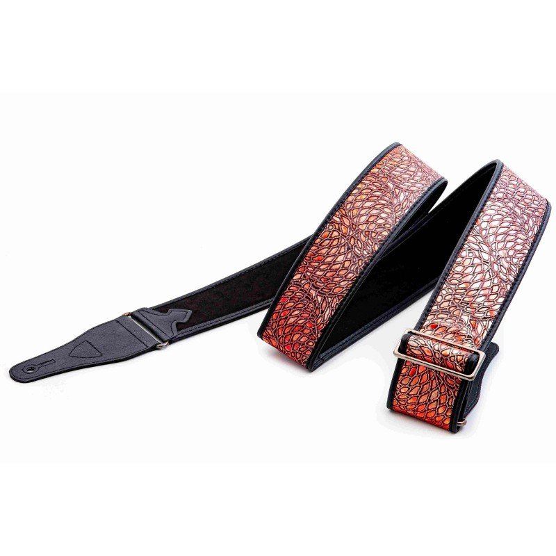 8419612000810 Talisman Alien Red Ремень для гитары, текстиль/синтетика, красный, RightOn Straps