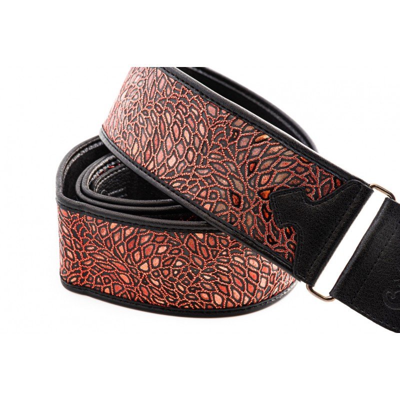 8419612000810 Talisman Alien Red Ремень для гитары, текстиль/синтетика, красный, RightOn Straps