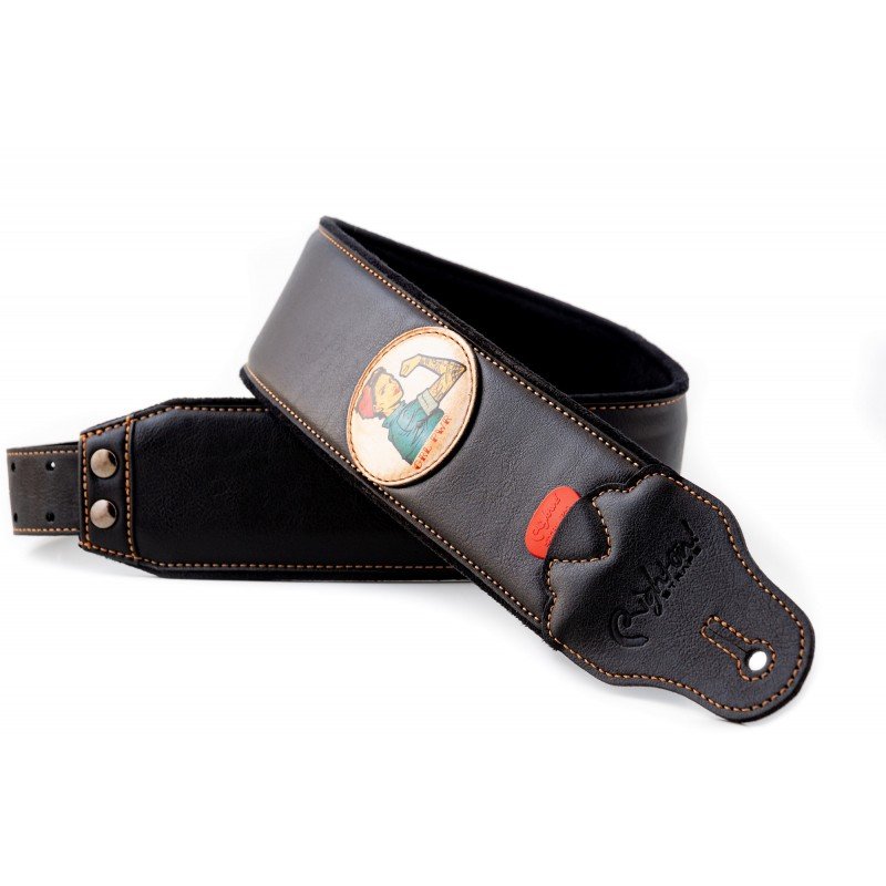 8419612002395 Groove Old School Pin-Up Ремень для гитары, текстиль/синтетика, RightOn Straps 8419612002395 Groove Old School Pin-Up Ремень для гитары, текстиль/синтетика, RightOn Straps