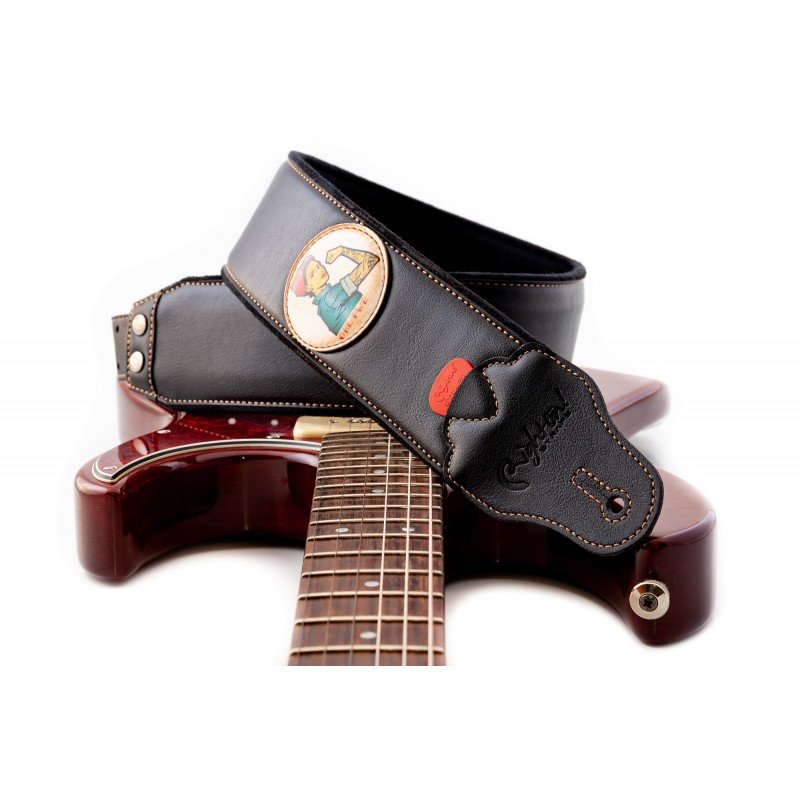 8419612002395 Groove Old School Pin-Up Ремень для гитары, текстиль/синтетика, RightOn Straps 8419612002395 Groove Old School Pin-Up Ремень для гитары, текстиль/синтетика, RightOn Straps