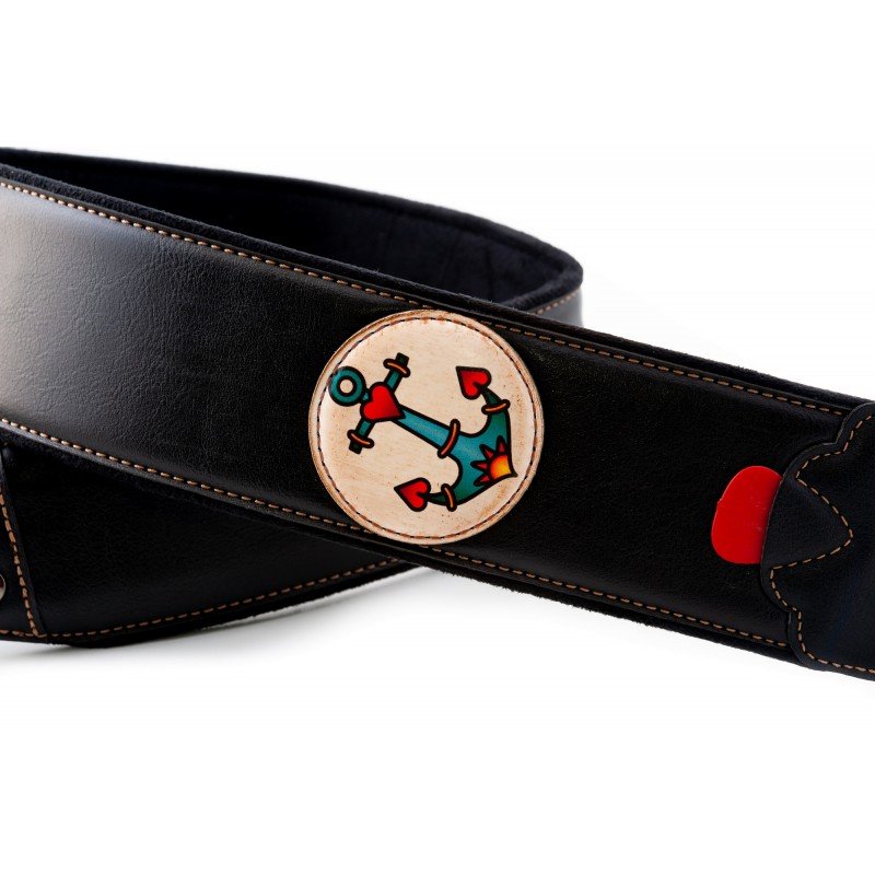 8419612002418 Groove Old School Anchor Ремень для гитары, текстиль/синтетика, RightOn Straps 8419612002418 Groove Old School Anchor Ремень для гитары, текстиль/синтетика, RightOn Straps