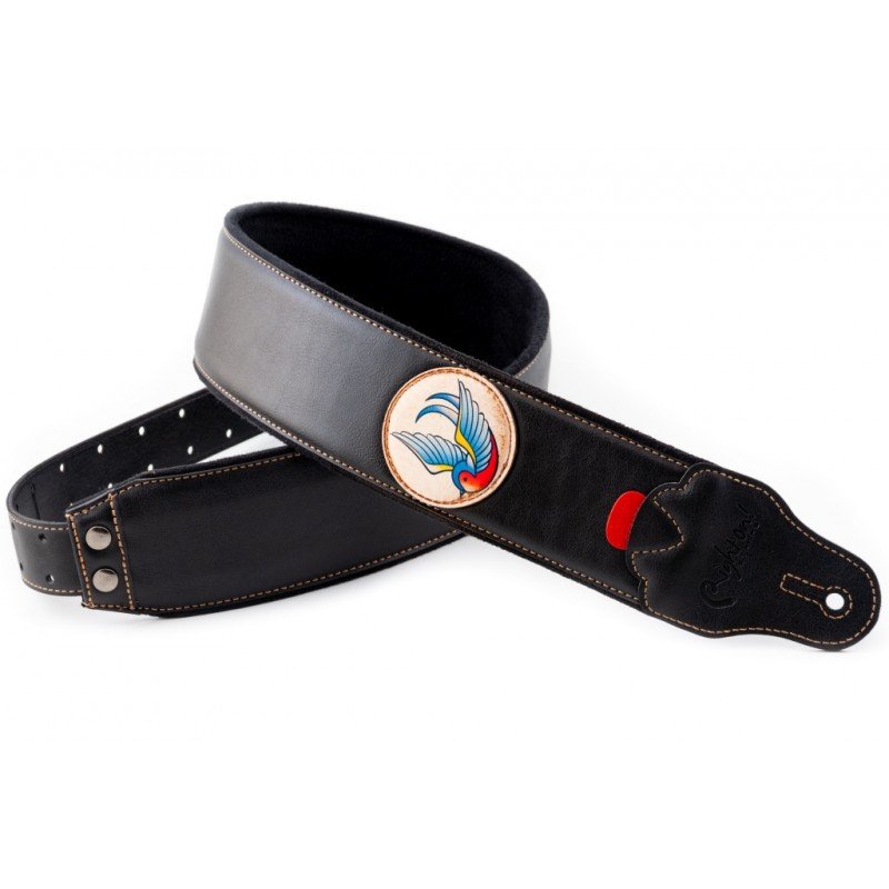 8419612002425 Groove Old School Swallow Ремень для гитары, текстиль/синтетика, RightOn Straps 8419612002425 Groove Old School Swallow Ремень для гитары, текстиль/синтетика, RightOn Straps