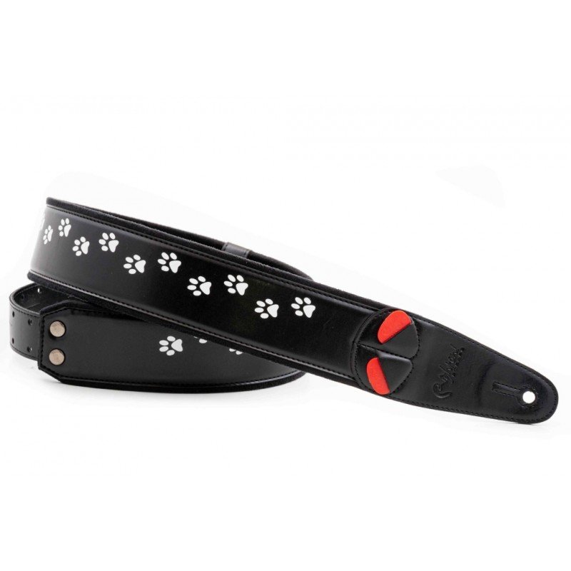 8436612540610 Mojo Cat Ремень для гитары, текстиль/синтетика, черный, RightOn Straps 8436612540610 Mojo Cat Ремень для гитары, текстиль/синтетика, черный, RightOn Straps