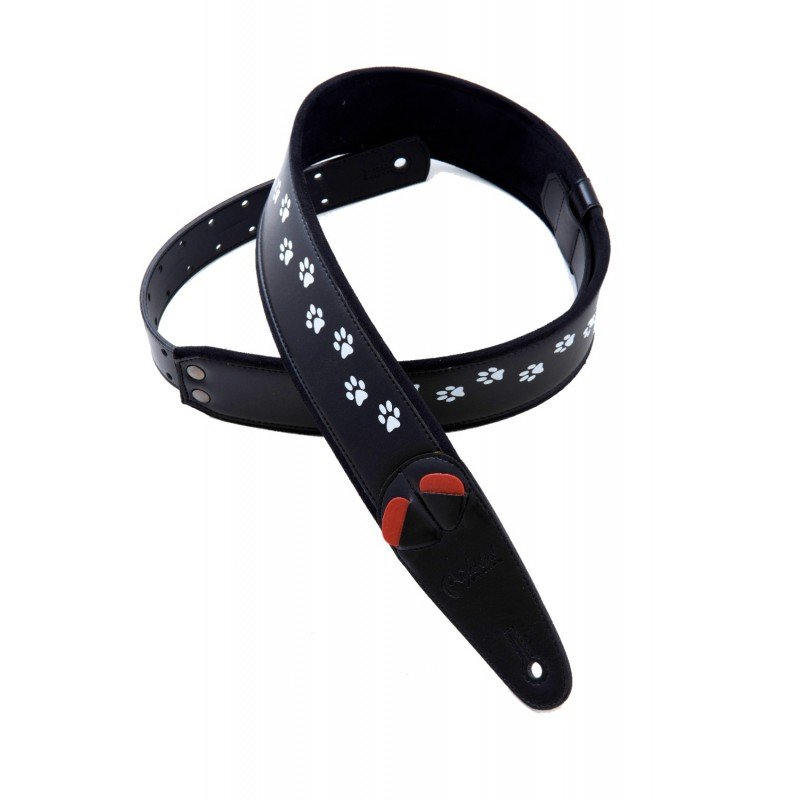 8436612540610 Mojo Cat Ремень для гитары, текстиль/синтетика, черный, RightOn Straps 8436612540610 Mojo Cat Ремень для гитары, текстиль/синтетика, черный, RightOn Straps