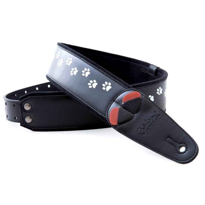 8436612540610 Mojo Cat Ремень для гитары, текстиль/синтетика, черный, RightOn Straps 8436612540610 Mojo Cat Ремень для гитары, текстиль/синтетика, черный, RightOn Straps