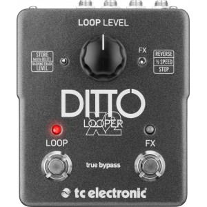 TC ELECTRONIC DITTO X2 LOOPER педаль стерео лупер для гитары, запись до 5 минут, эффекты - реверс и замедление