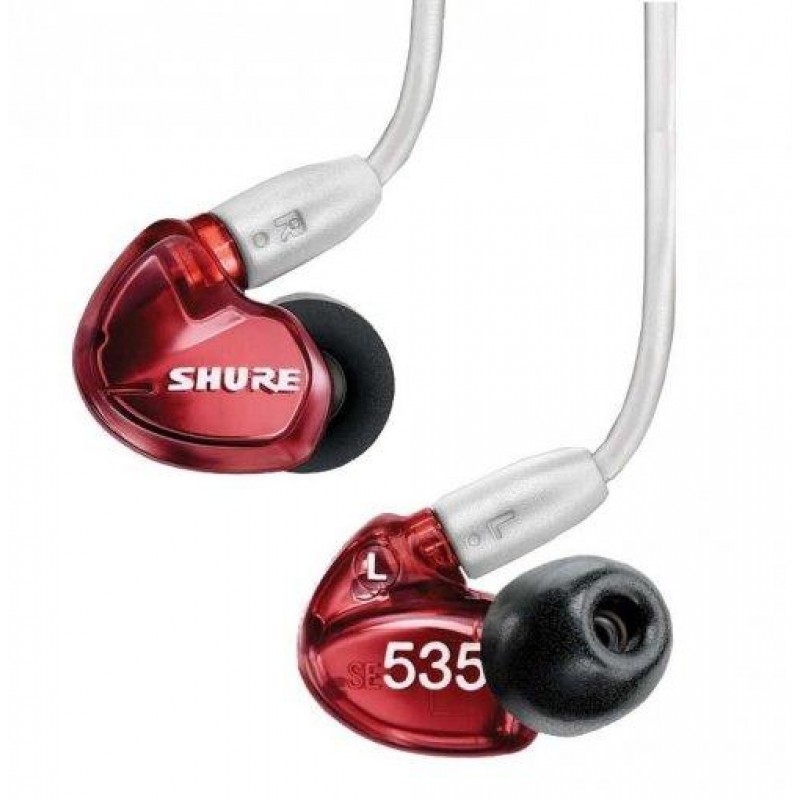 SHURE SE535LTD-EFS наушники внутриканальные (наушники вставные), три драйвера, цвет 'сияющий красный'