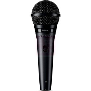 SHURE PGA58-QTR-E Вокальный динамический микрофон кардиоидный, 50-16000 Гц, с включателем, разъем QTR (jack), с кабелем, держате