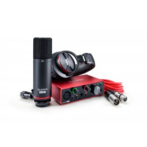 FOCUSRITE Scarlett Solo Studio 3rd Gen студийный комплект (Scarlett Solo 3rd Gen, наушники, микрофон, ПО, микрофонный кабель)