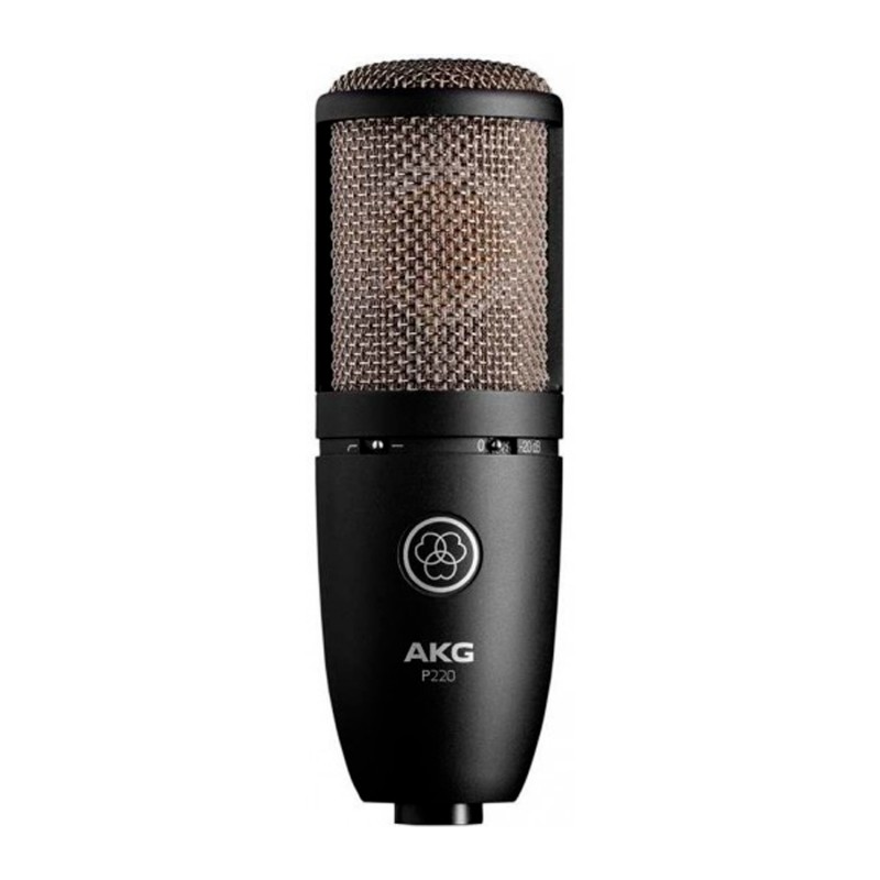 AKG P220 микрофон конденсаторный кардиоидный, мембрана 1', 20-20000Гц, 18мВ/Па, SPL135/155дБ