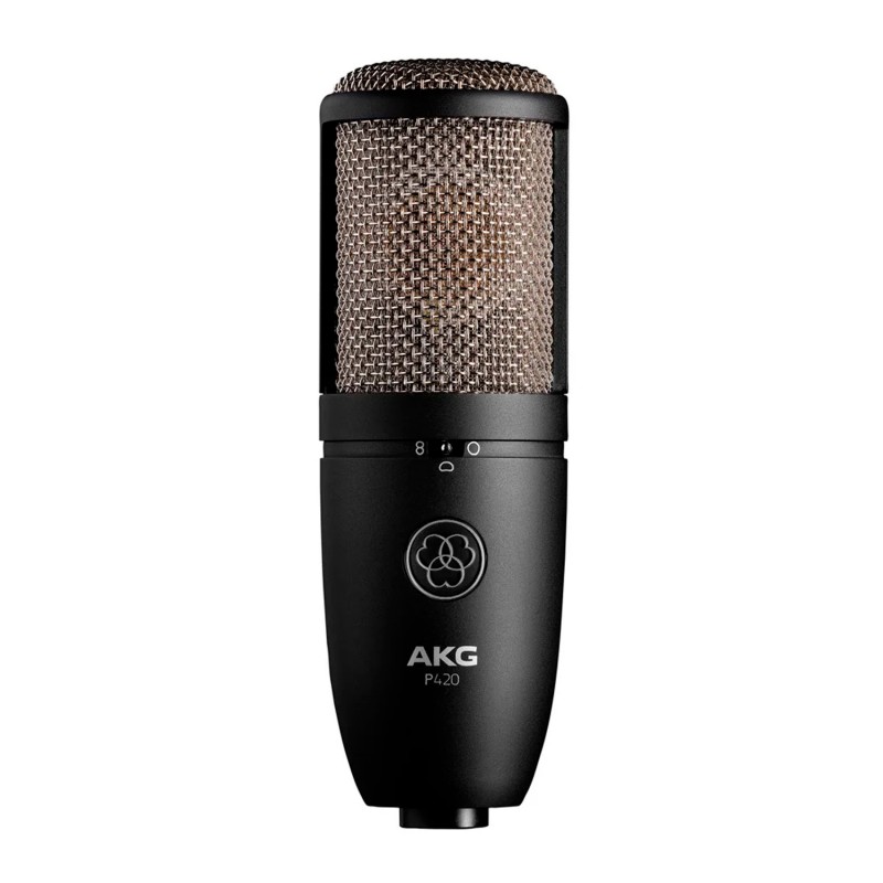 AKG P420 микрофон конденсаторный, 3 диагр., 2 мембраны 1', 20-20000Гц, 28мВ/Па, SPL135/155дБ