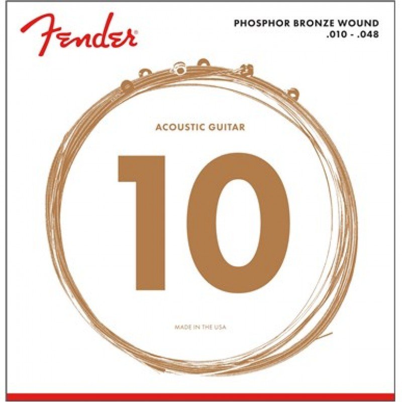 Fender STRINGS NEW ACOUSTIC 60XL PHOSPHOR BRONZE BALL 10-48