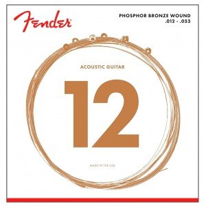 FENDER STRINGS NEW ACOUSTIC 60L PHOS BRONZE BALL 12-53, струны для акустической гитары, фосфорированная бронза FENDER STRINGS NEW ACOUSTIC 60L PHOS BRONZE BALL 12-53, струны для акустической гитары, фосфорированная бронза