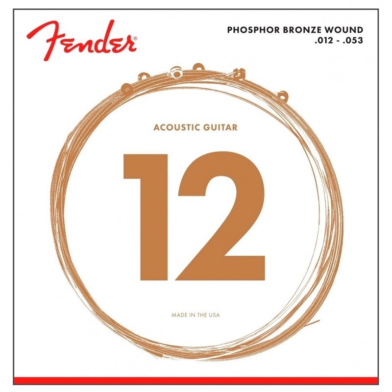 Fender STRINGS NEW ACOUSTIC 60L PHOSPHOR BRONZE BALL 12-53