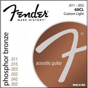FENDER STRINGS NEW ACOUSTIC 60CL PH0S BRONZE 11-52, струны для акустической гитары, фосфорированная бронза FENDER STRINGS NEW ACOUSTIC 60CL PH0S BRONZE 11-52, струны для акустической гитары, фосфорированная бронза