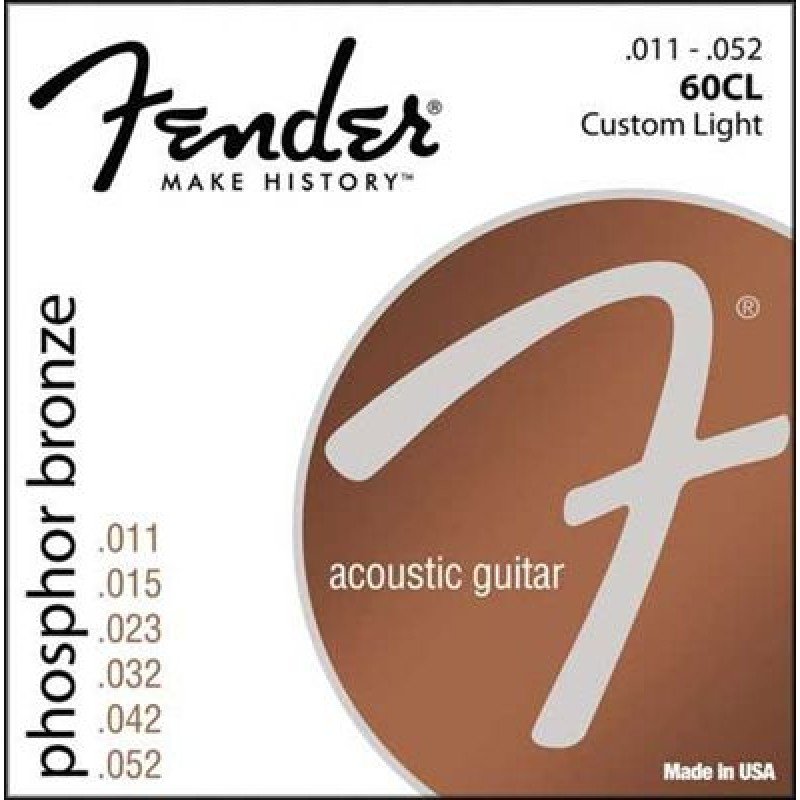 Fender STRINGS NEW ACOUSTIC 60CL PHOSPHOR BRONZE 11-52