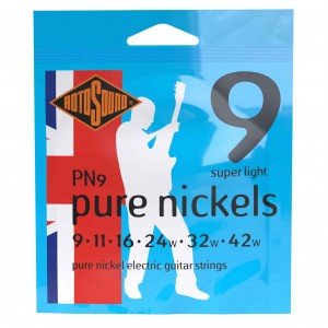 ROTOSOUND PN9 STRINGS NICKEL струны для электрогитары, никелевое покрытие, 9-42