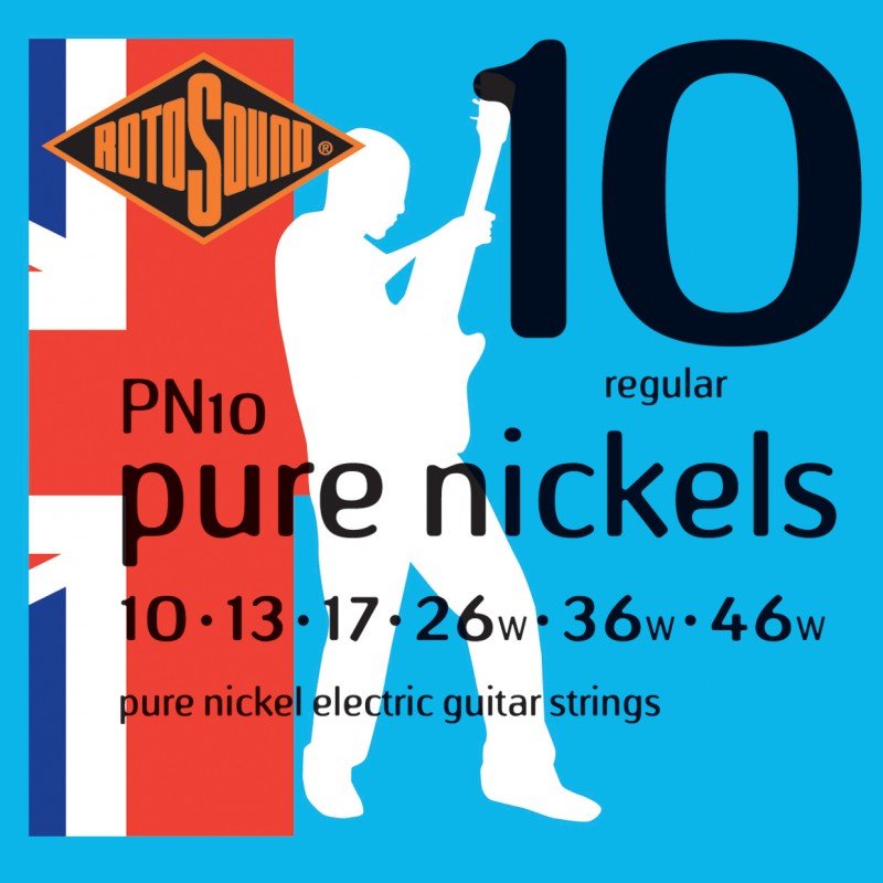 ROTOSOUND PN10 STRINGS NICKEL струны для электрогитары, никелевое покрытие, 10-46