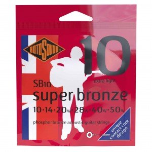 ROTOSOUND SB10 STRINGS PHOSPHOR BRONZE струны для акустической гитары, покрытие - фосфорированная бронза, 10-50 ROTOSOUND SB10 STRINGS PHOSPHOR BRONZE струны для акустической гитары, покрытие - фосфорированная бронза, 10-50